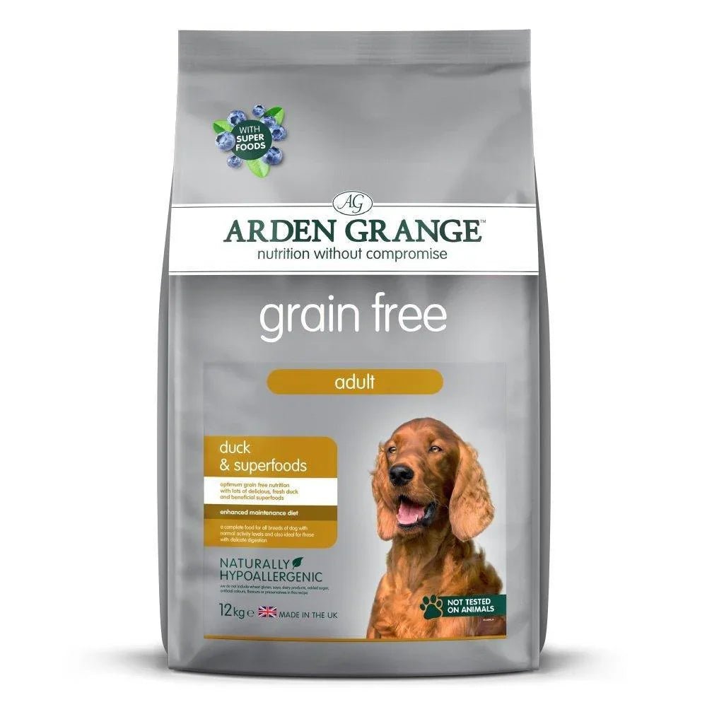 Arden Grange Adult Dog Grain Free Duck & Superfoods, 12kg | Luxury Home Accessories | Heulog Glow