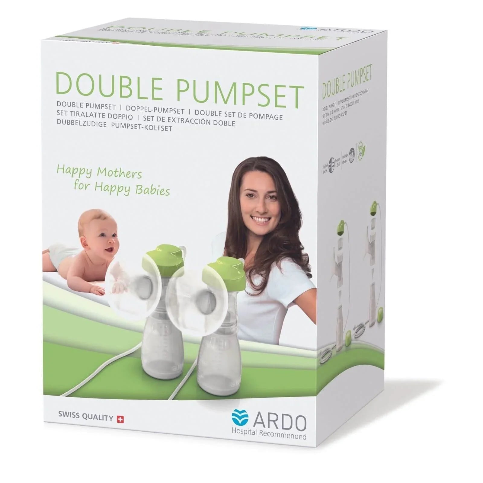 Ardo Double Manual Breast Pump Set for Calypso & Carum | Luxury Home Accessories | Heulog Glow