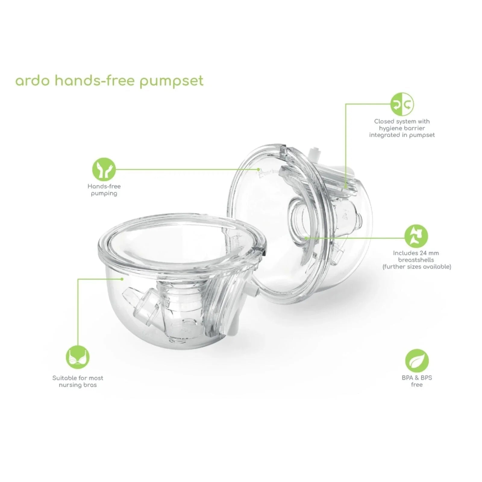 Ardo Hands Free Double Pump Set | Luxury Home Accessories | Heulog Glow