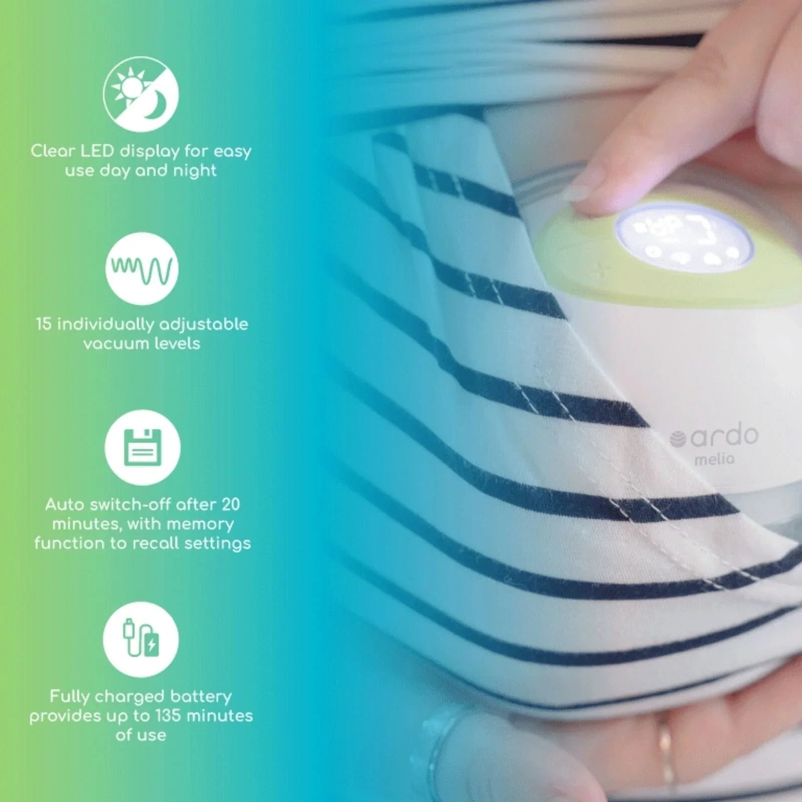 Ardo Melia Wearable Double Electric Breast Pump | Luxury Home Accessories | Heulog Glow