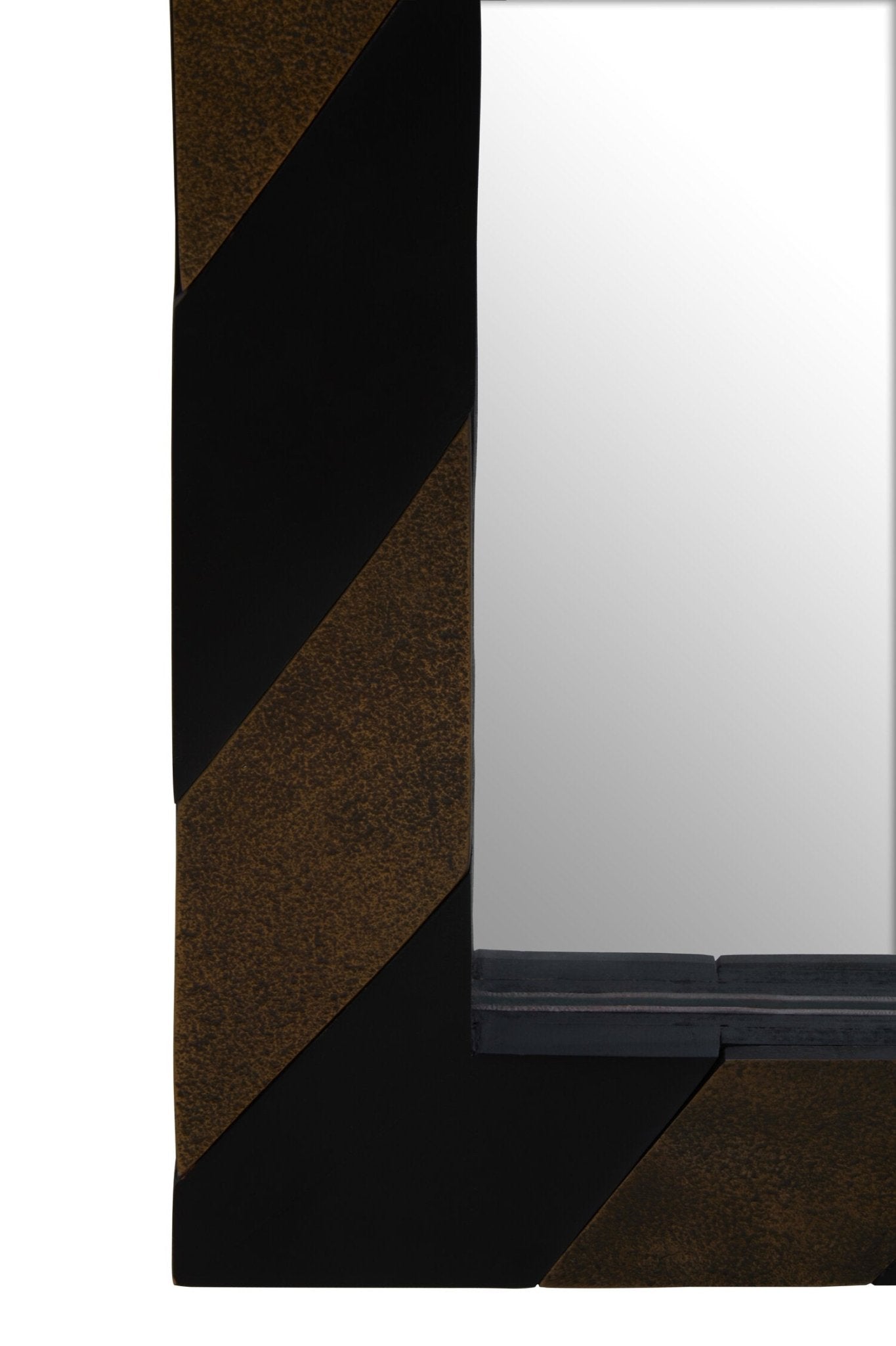 Aris Black and Gold Wall Mirror | Luxury Home Accessories | Heulog Glow