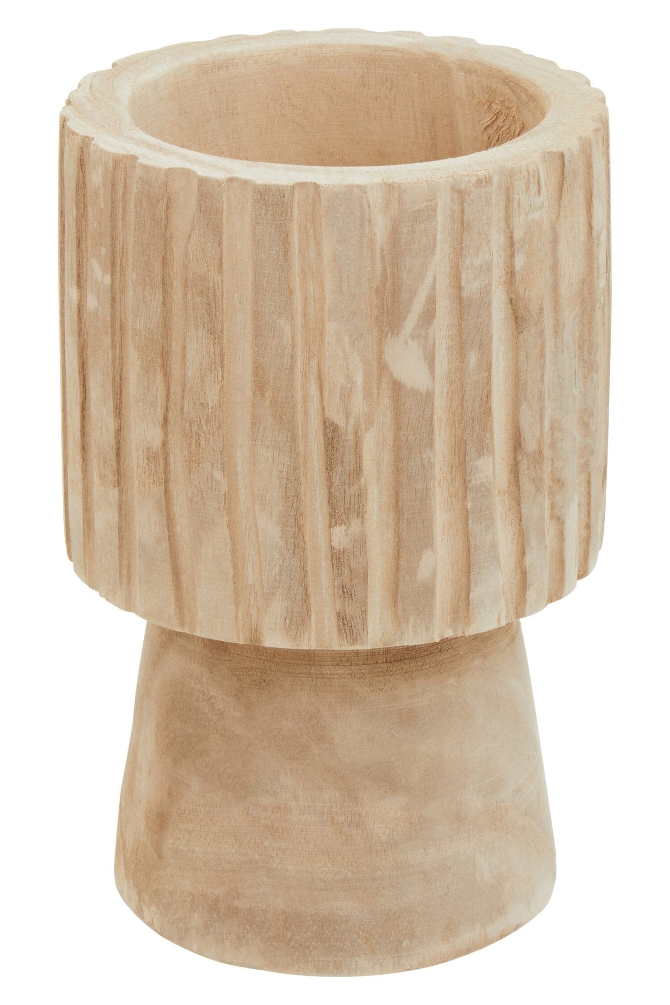 Arlo Engraved Wooden Vase | Luxury Home Accessories | Heulog Glow