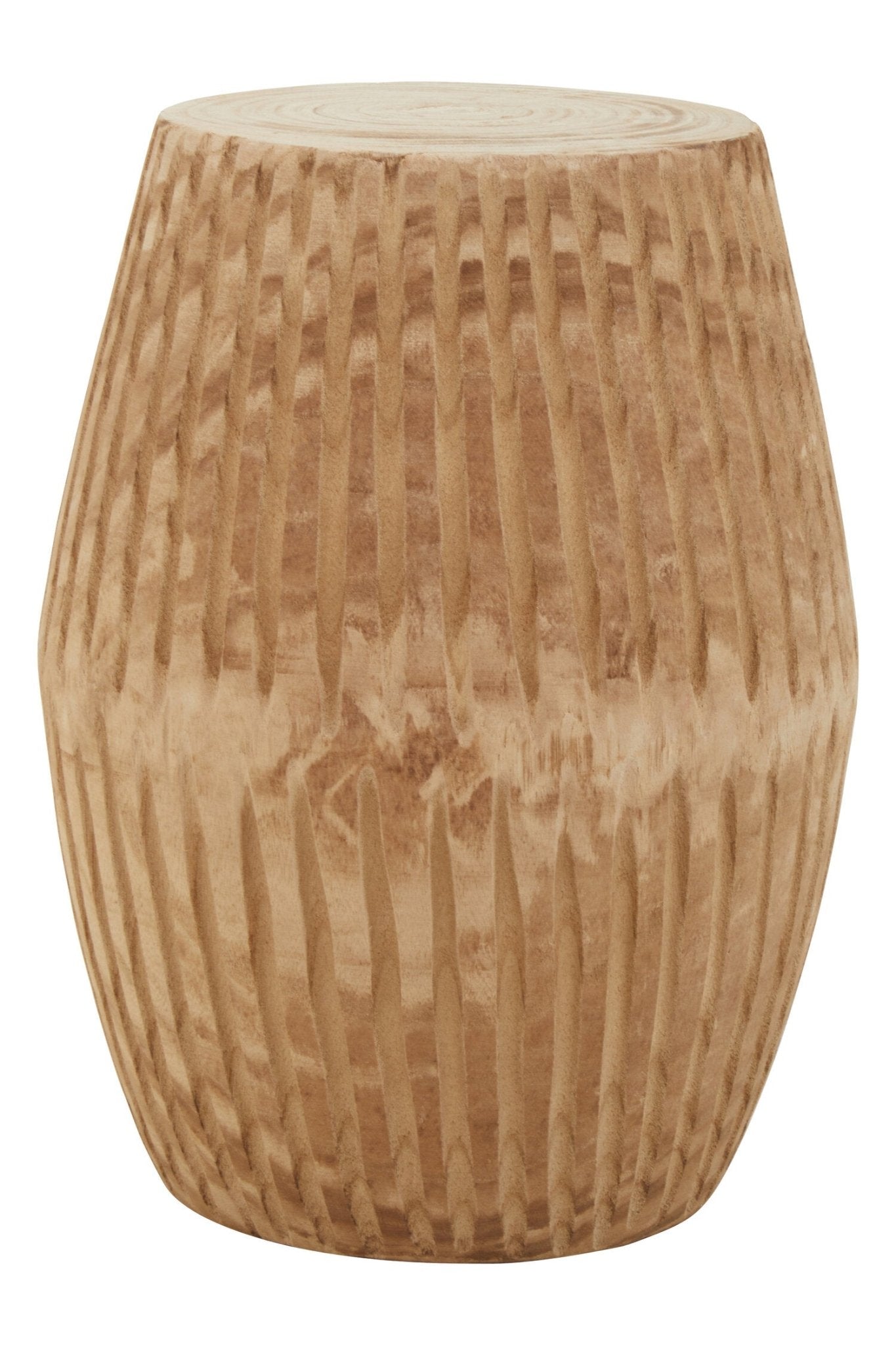 Arlo Natural Engraved Side Table. | Luxury Home Accessories | Heulog Glow