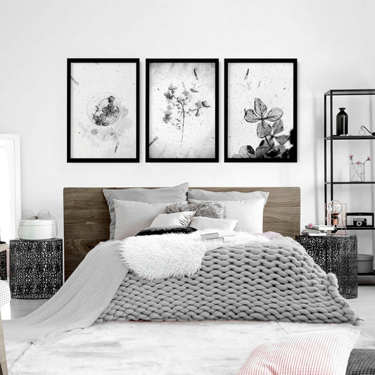 Bedroom Art Prints – Set of 3 Framed Wall Prints