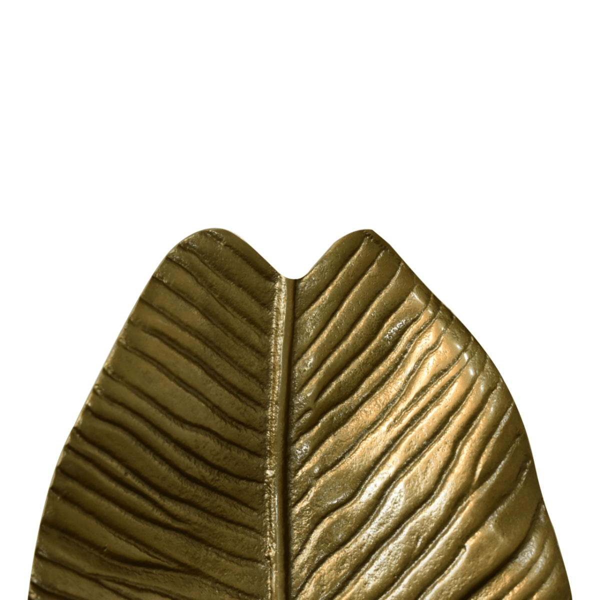 Artisan Furniture Antique Banana Leaf Tray, Brass Finish | Luxury Home Accessories | Heulog Glow