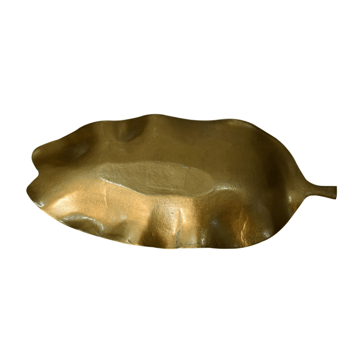 Artisan Furniture Antique Banana Leaf Tray, Brass Finish | Luxury Home Accessories | Heulog Glow