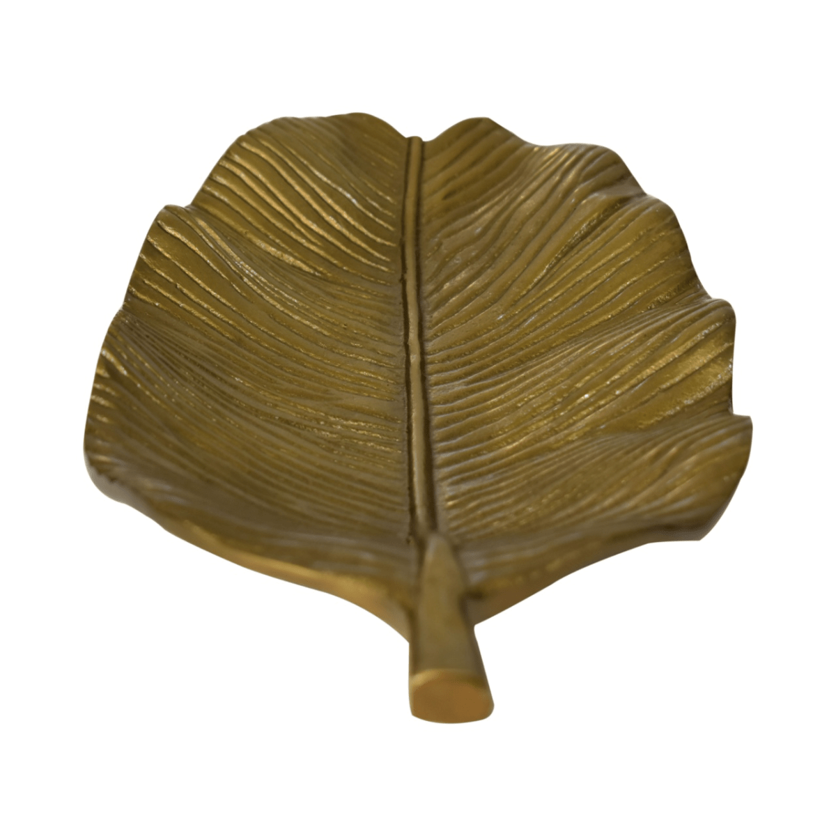 Artisan Furniture Antique Banana Leaf Tray, Brass Finish | Luxury Home Accessories | Heulog Glow