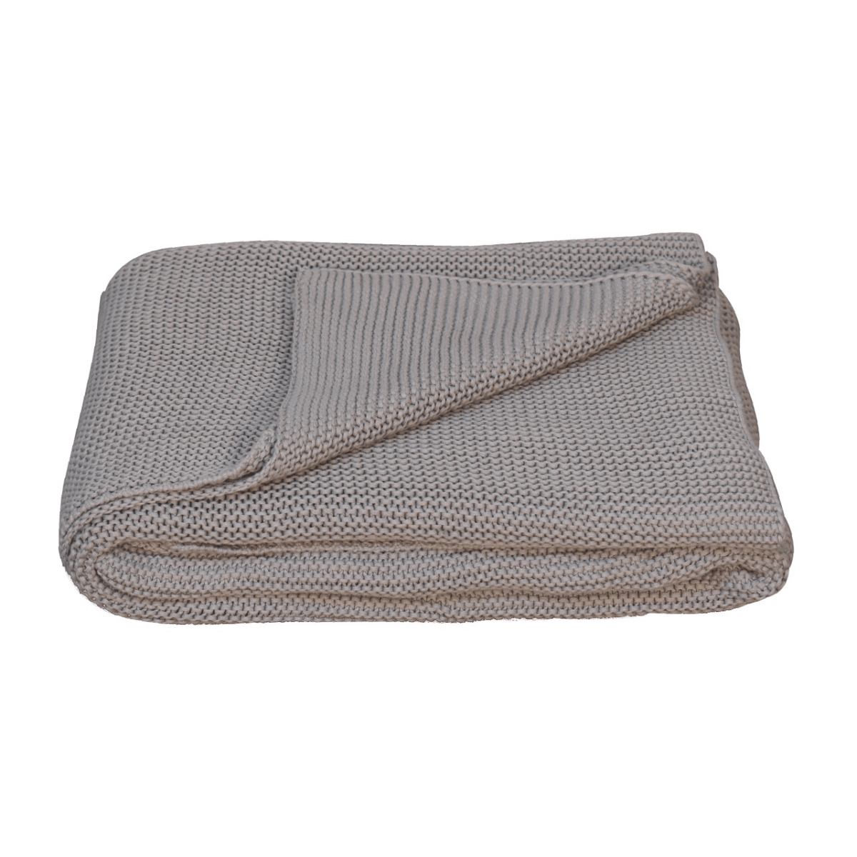 Artisan Furniture Double Grey Knitted Throw | Luxury Home Accessories | Heulog Glow