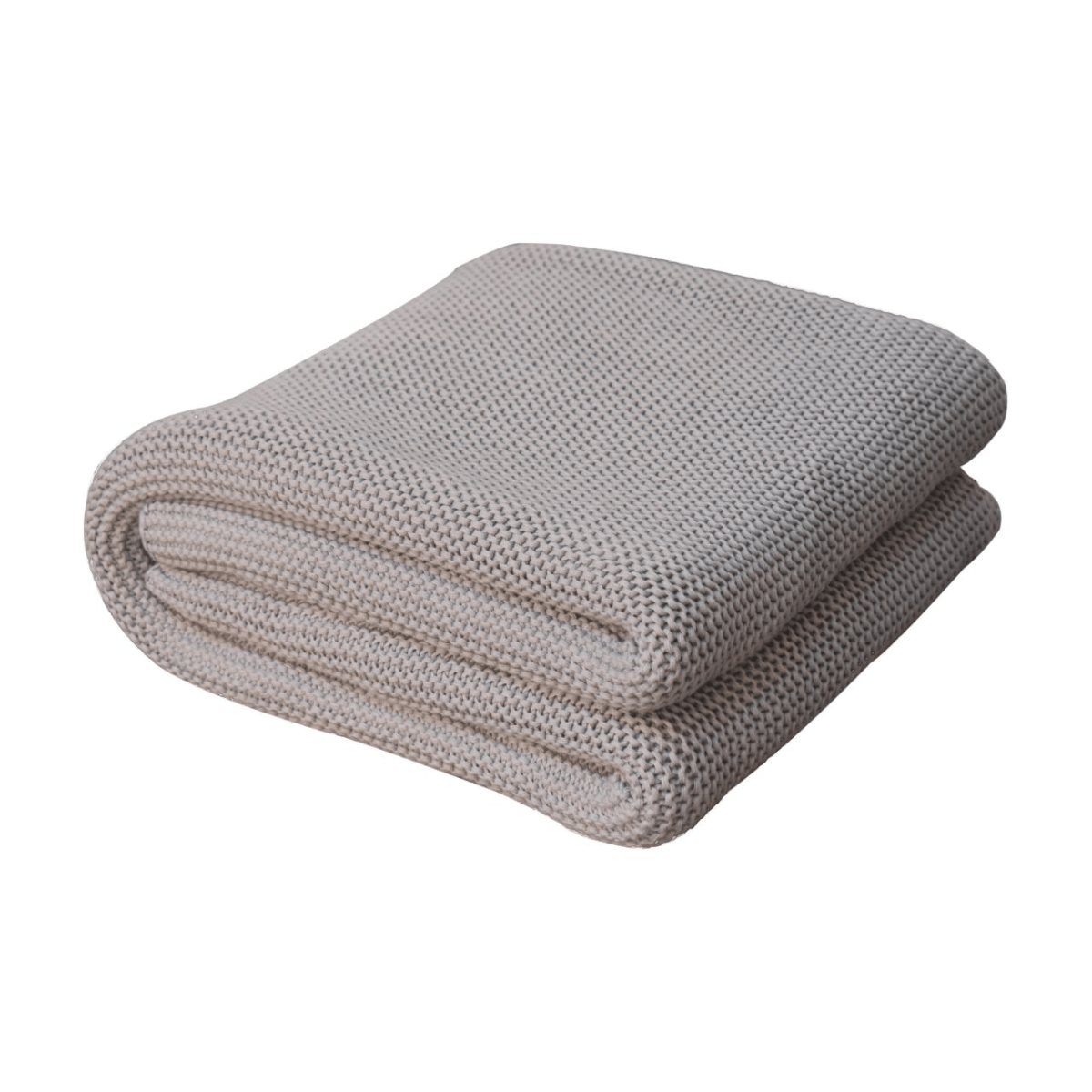 Artisan Furniture Double Grey Knitted Throw | Luxury Home Accessories | Heulog Glow