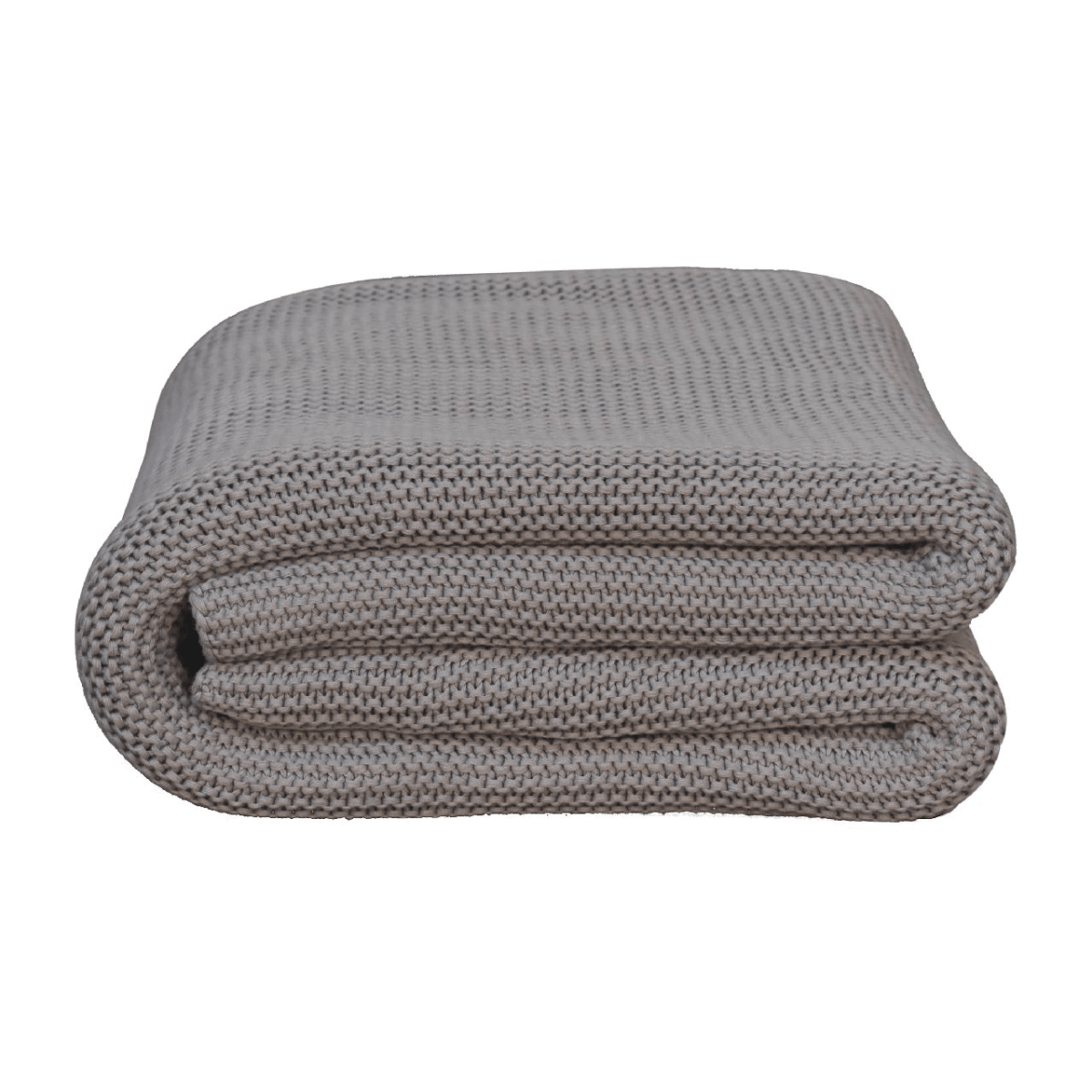 Artisan Furniture Double Grey Knitted Throw | Luxury Home Accessories | Heulog Glow