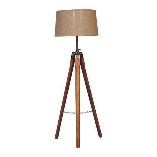 Artisan Furniture Fixed Chrome Tripod Floor Lamp | Luxury Home Accessories | Heulog Glow