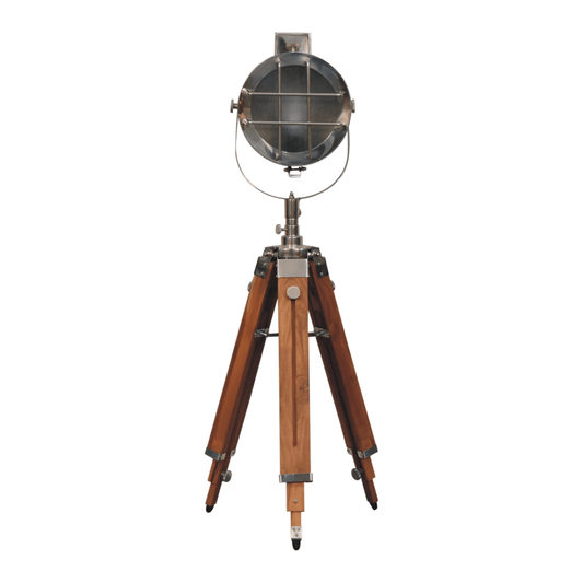 Artisan Furniture Home Decor Accessories - Caged Chrome Spotlight Floor Lamp | Luxury Home Accessories | Heulog Glow