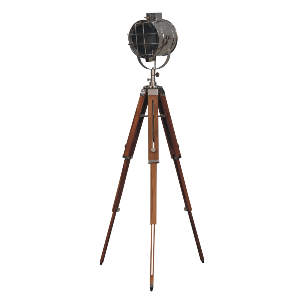 Artisan Furniture Home Decor Accessories - Caged Chrome Spotlight Floor Lamp | Luxury Home Accessories | Heulog Glow
