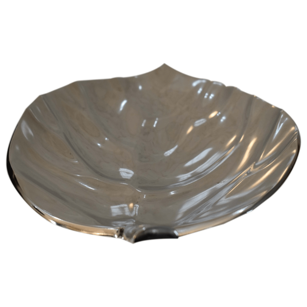 Artisan Furniture Kitchen Accessories - Nickle Leaf Tray | Luxury Home Accessories | Heulog Glow
