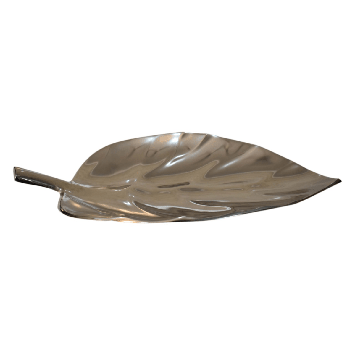 Artisan Furniture Kitchen Accessories - Nickle Leaf Tray | Luxury Home Accessories | Heulog Glow
