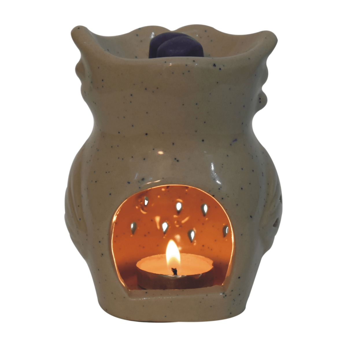 Artisan Furniture Owl Wax Melter Set (Summer), Light Brown | Luxury Home Accessories | Heulog Glow