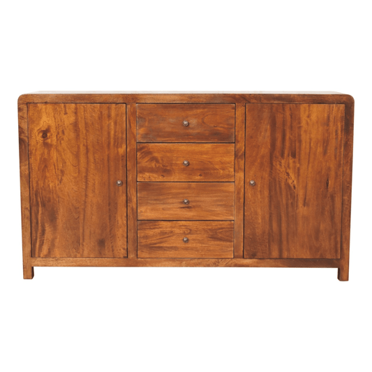 Artisan Furniture Solid Mango Wood Aspen Sideboard | Luxury Home Accessories | Heulog Glow