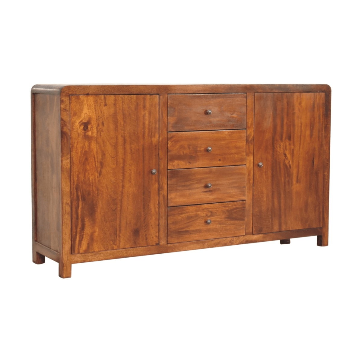 Artisan Furniture Solid Mango Wood Aspen Sideboard | Luxury Home Accessories | Heulog Glow