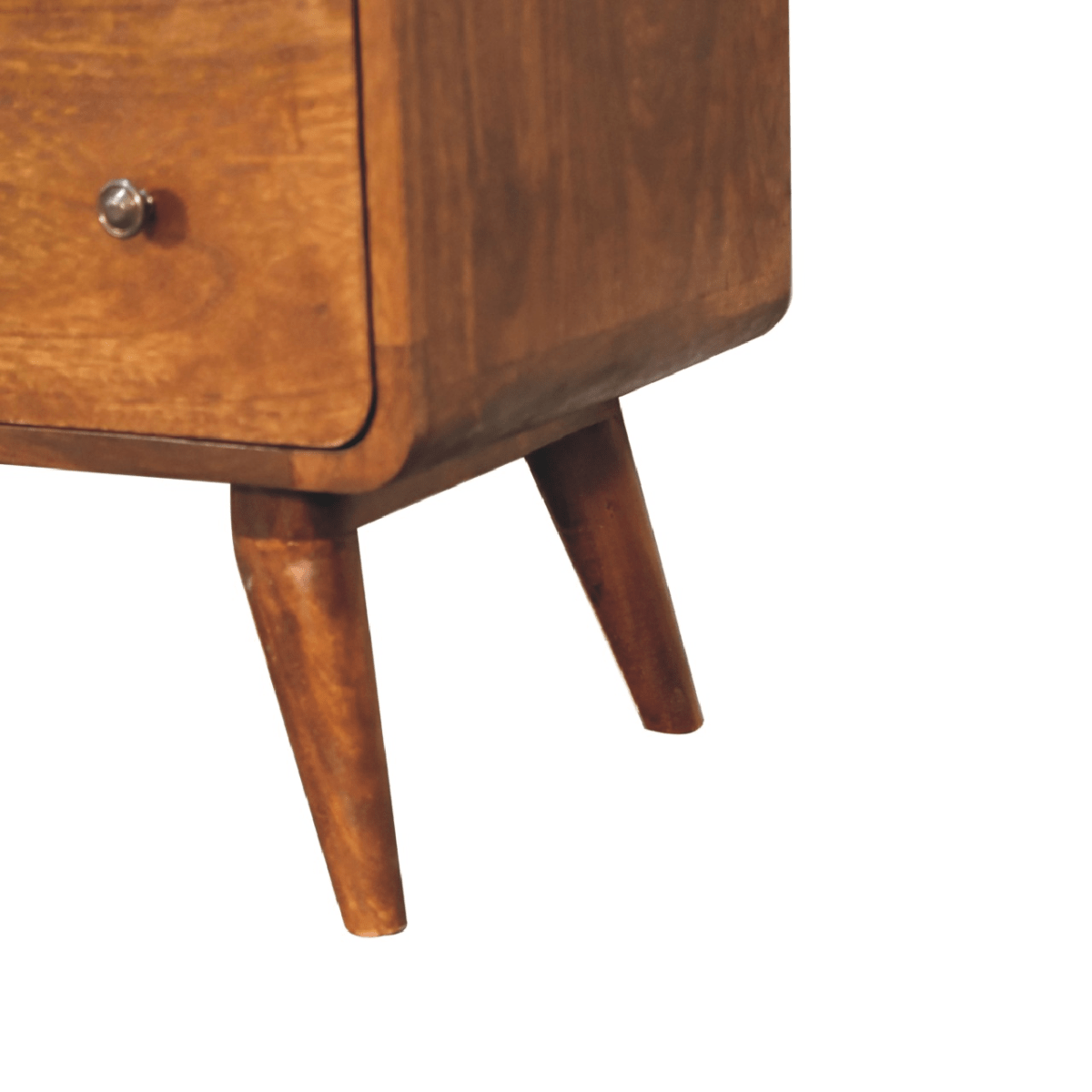 Artisan Furniture Solid Mango Wood Large Curved Chestnut Chest | Luxury Home Accessories | Heulog Glow