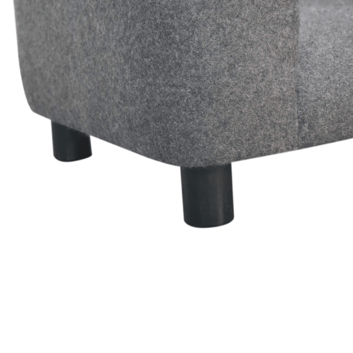 Artisan Furniture Solid Mango Wood Mini Battleship Tweed Pet Sofa Bed | Luxury Home Accessories | Heulog Glow