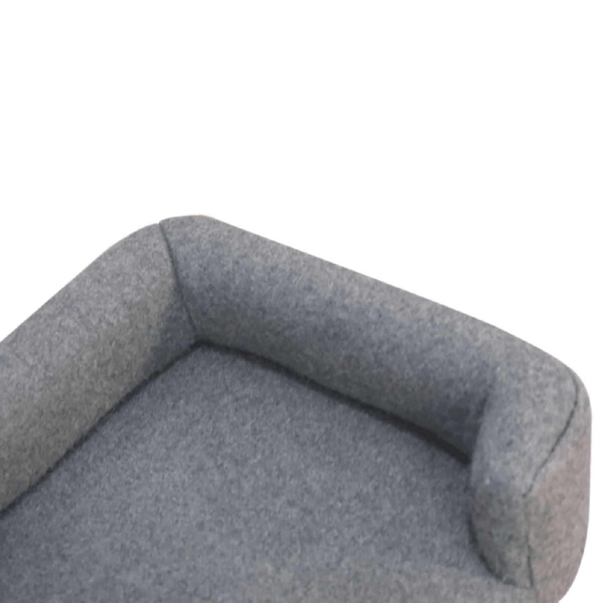 Artisan Furniture Solid Mango Wood Mini Battleship Tweed Pet Sofa Bed | Luxury Home Accessories | Heulog Glow