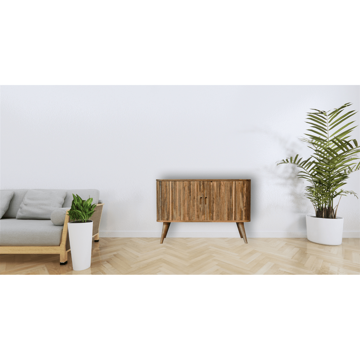 Artisan Furniture Solid Mango Wood Mokka Sideboard | Luxury Home Accessories | Heulog Glow