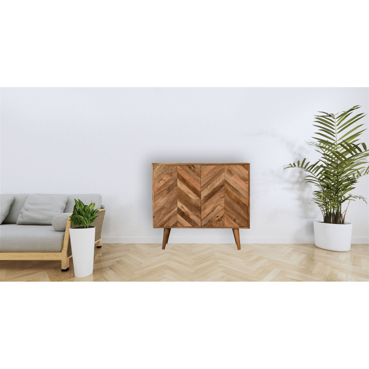 Artisan Furniture Solid Mango Wood Muna Cabinet | Luxury Home Accessories | Heulog Glow