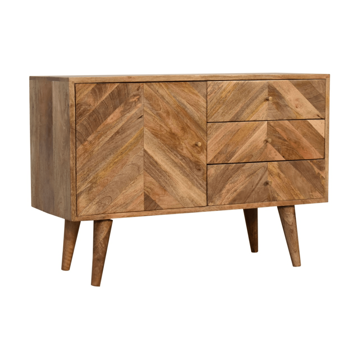 Artisan Furniture Solid Mango Wood Muna Sideboard | Luxury Home Accessories | Heulog Glow