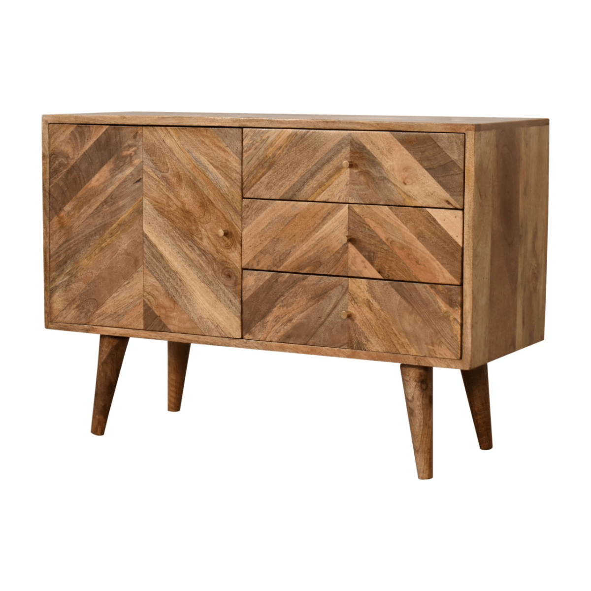 Artisan Furniture Solid Mango Wood Muna Sideboard | Luxury Home Accessories | Heulog Glow
