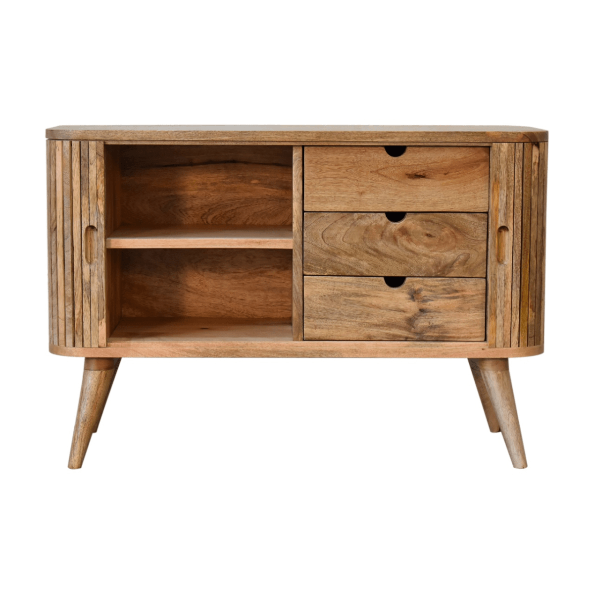 Artisan Furniture Solid Mango Wood Muna Sideboard | Luxury Home Accessories | Heulog Glow