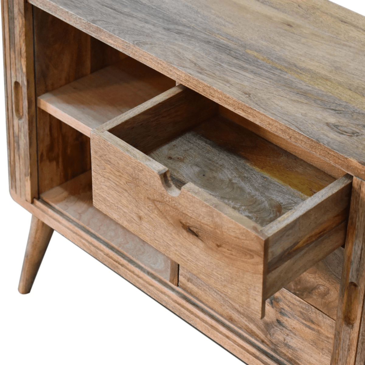 Artisan Furniture Solid Mango Wood Muna Sideboard | Luxury Home Accessories | Heulog Glow