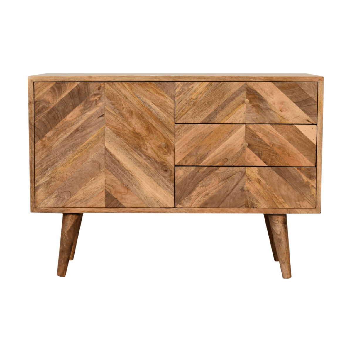Artisan Furniture Solid Mango Wood Muna Sideboard | Luxury Home Accessories | Heulog Glow