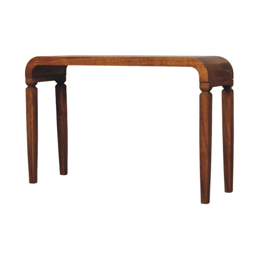 Artisan Furniture Solid Wood Arcus Console Table, Beige | Luxury Home Accessories | Heulog Glow