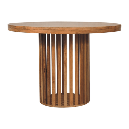 Artisan Furniture Solid Wood Ariella Round Dining Table, Beige | Luxury Home Accessories | Heulog Glow