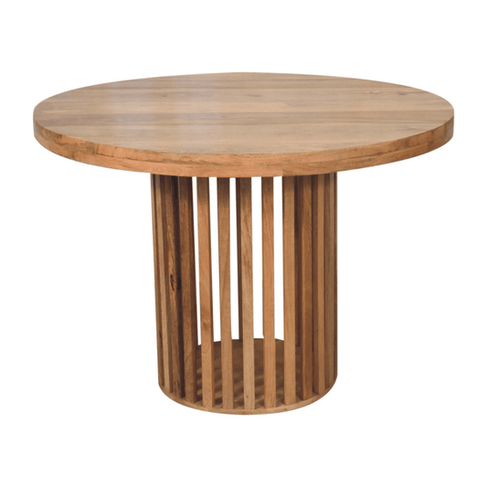 Artisan Furniture Solid Wood Ariella Round Dining Table, Beige | Luxury Home Accessories | Heulog Glow