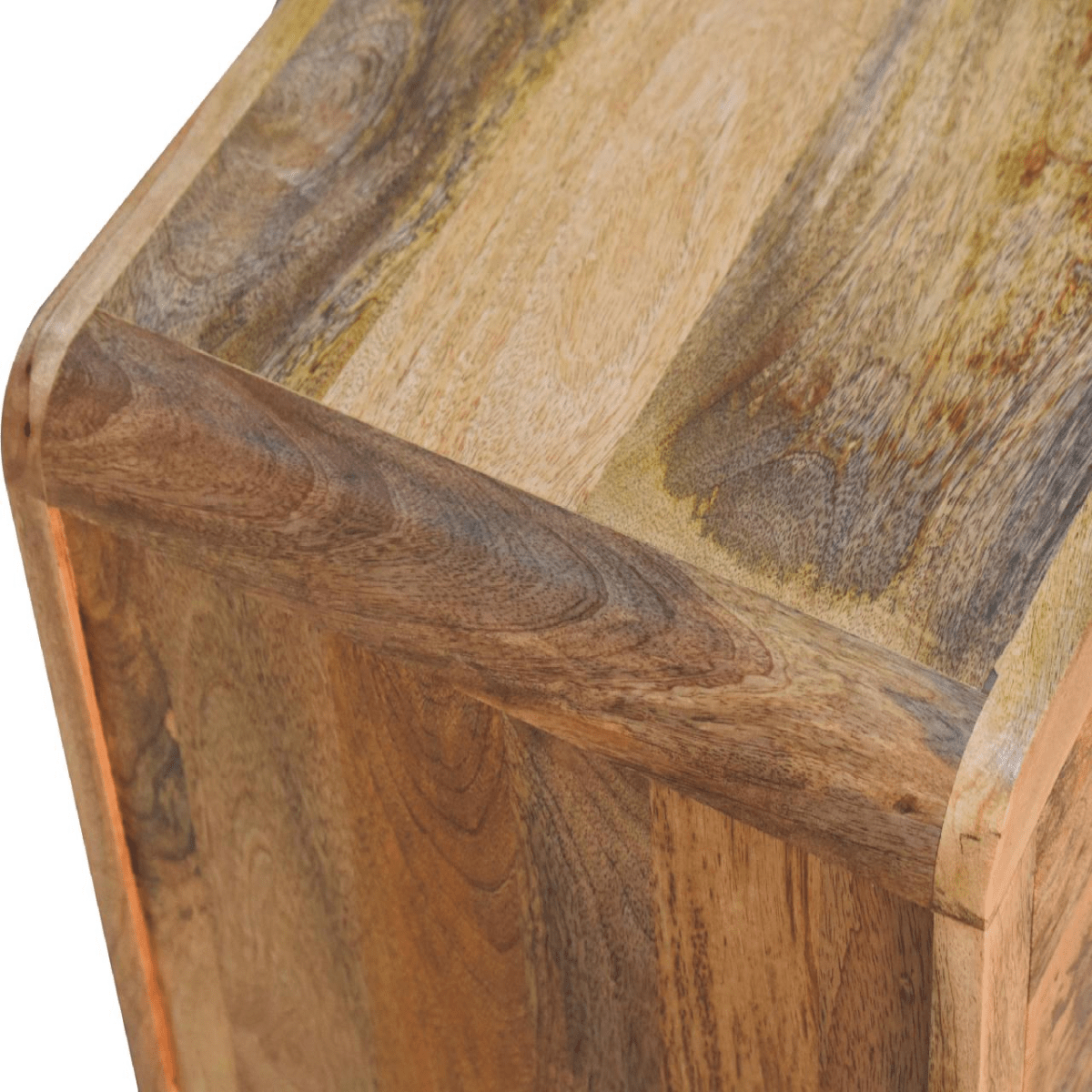 Artisan Furniture Solid Wood Aspen Oak-ish 3 Drawer Bedside | Luxury Home Accessories | Heulog Glow