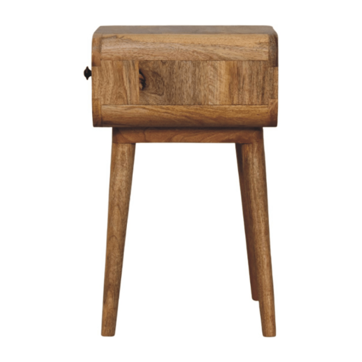 Artisan Furniture Solid Wood Avora Mini Oak-ish Nightstand with 1 drawer | Luxury Home Accessories | Heulog Glow