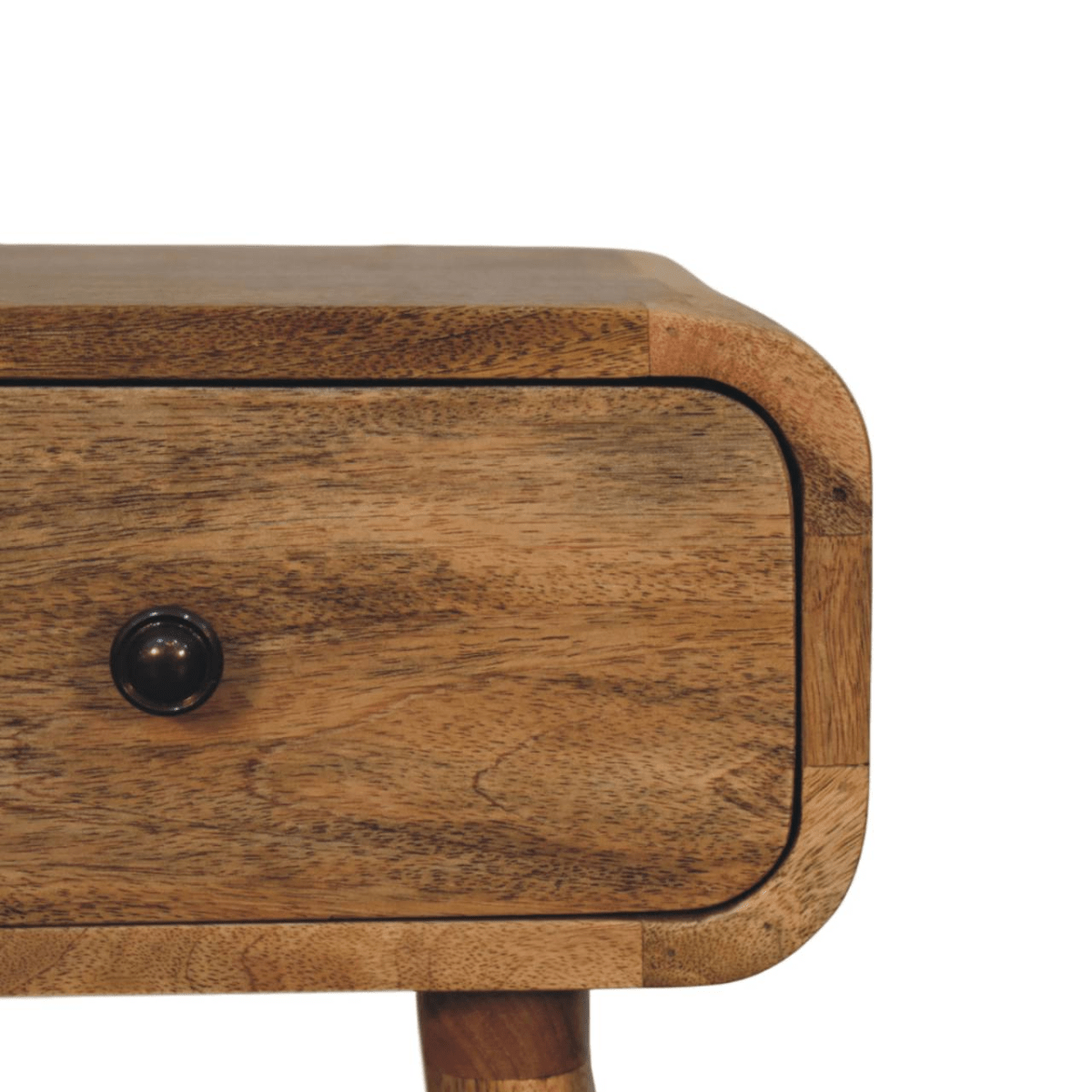 Artisan Furniture Solid Wood Avora Mini Oak-ish Nightstand with 1 drawer | Luxury Home Accessories | Heulog Glow