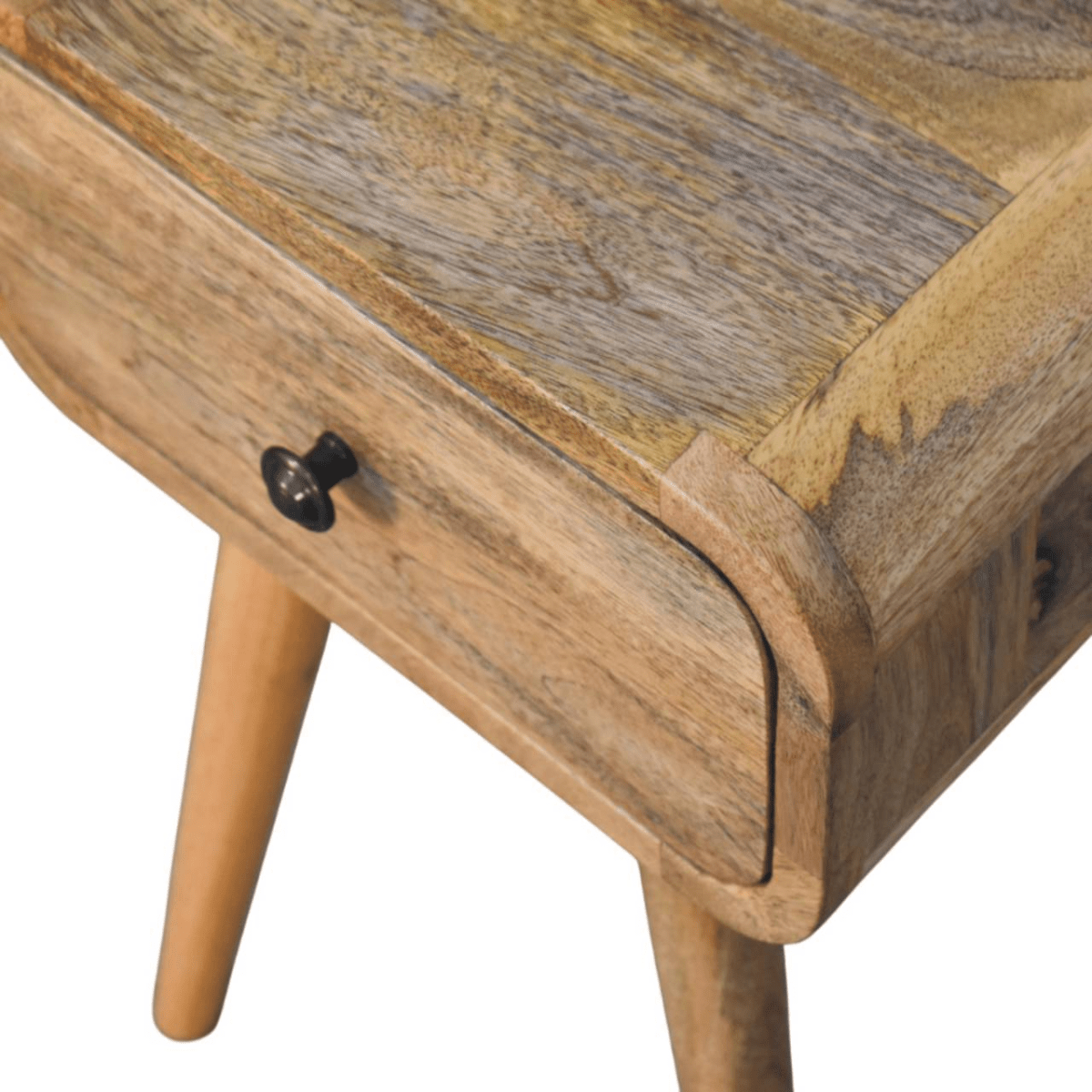 Artisan Furniture Solid Wood Avora Mini Oak-ish Nightstand with 1 drawer | Luxury Home Accessories | Heulog Glow