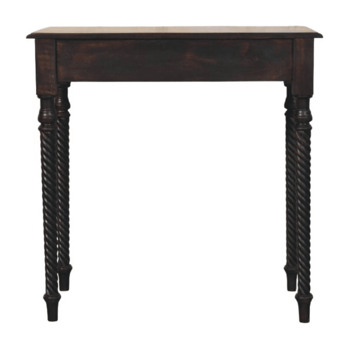 Artisan Furniture Solid Wood Cordelier Turned-Leg Writing Desk, 1 Drawer, Dark Brown | Luxury Home Accessories | Heulog Glow