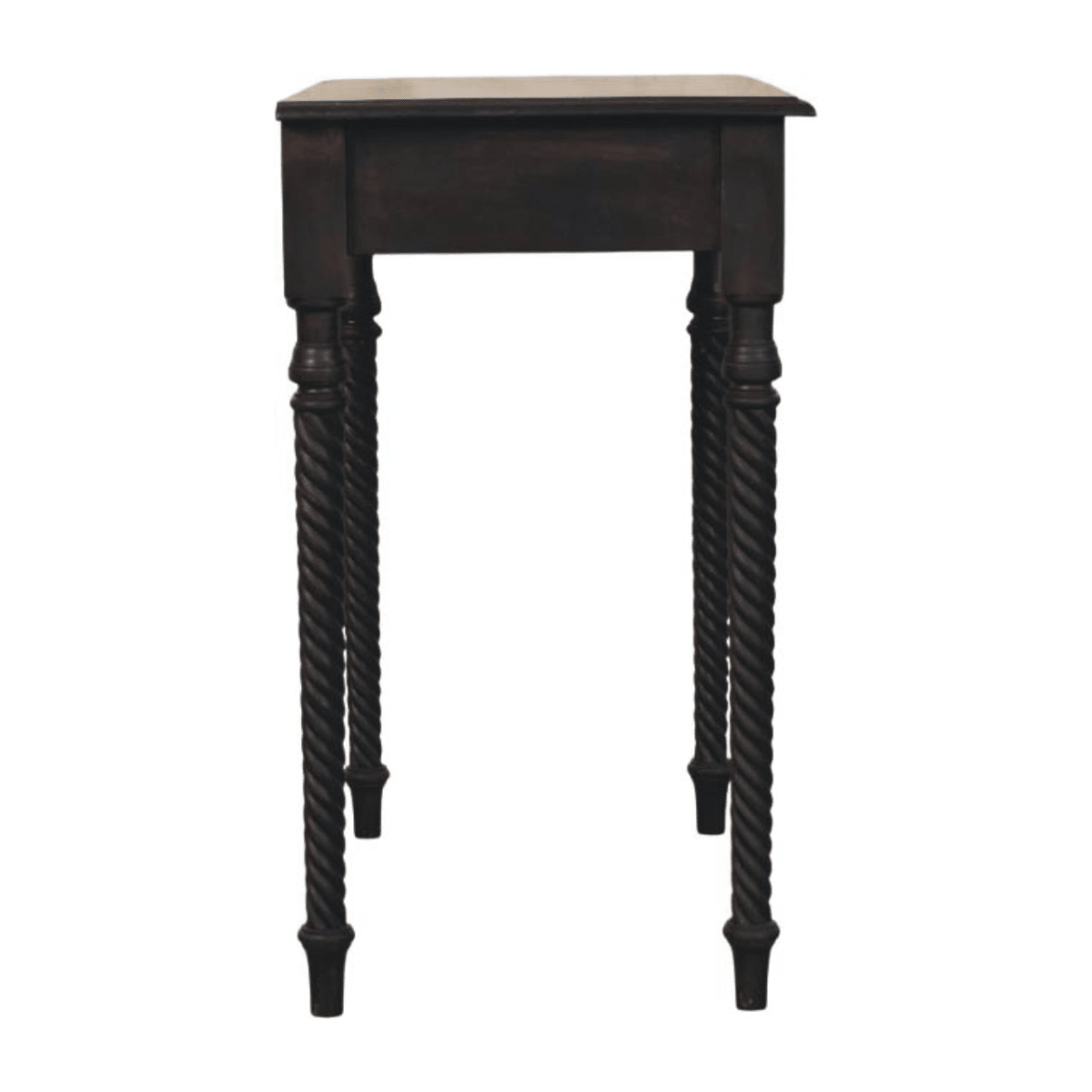 Artisan Furniture Solid Wood Cordelier Turned-Leg Writing Desk, 1 Drawer, Dark Brown | Luxury Home Accessories | Heulog Glow