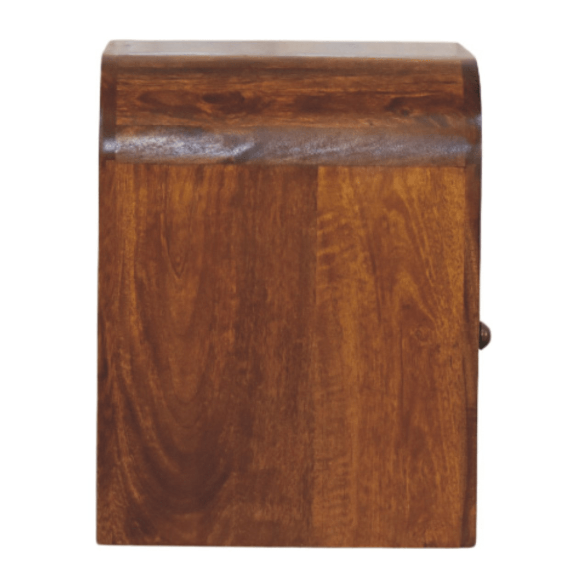 Artisan Furniture Solid Wood Darcy Chestnut Nightstand, 1 Drawer and Open Shelf, Dark Brown | Luxury Home Accessories | Heulog Glow