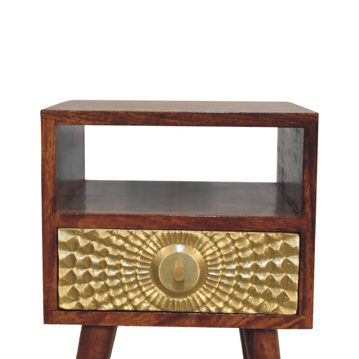 Artisan Furniture Solid Wood Eden Mini Bedside | Luxury Home Accessories | Heulog Glow