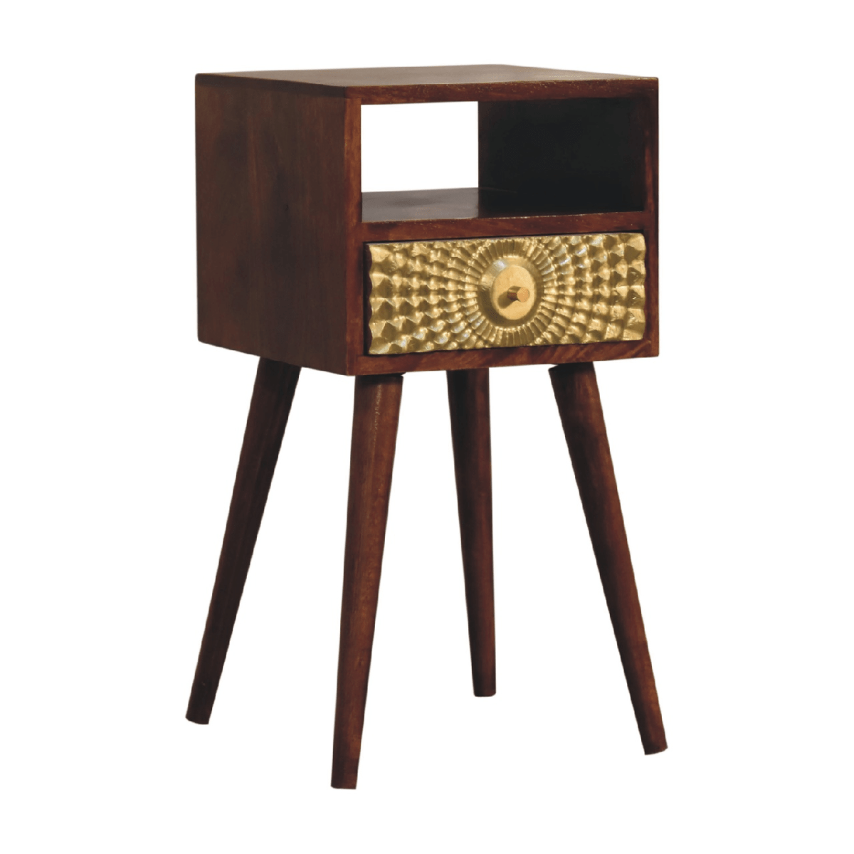 Artisan Furniture Solid Wood Eden Mini Bedside | Luxury Home Accessories | Heulog Glow