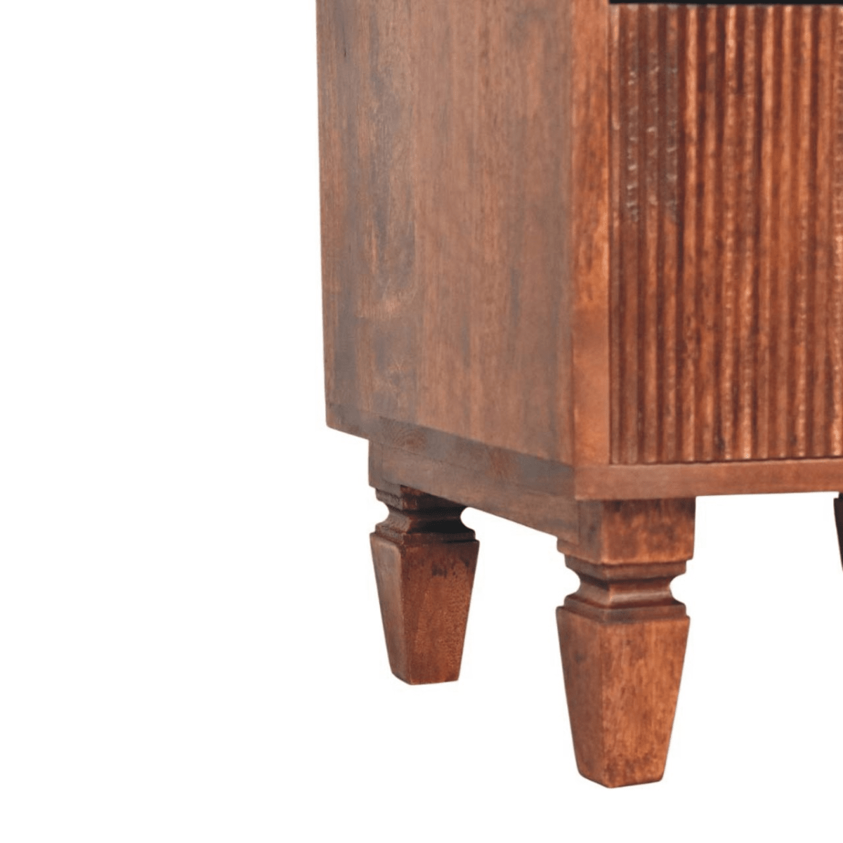Artisan Furniture Solid Wood Harper Nightstand, 2 Drawers, Dark Brown | Luxury Home Accessories | Heulog Glow