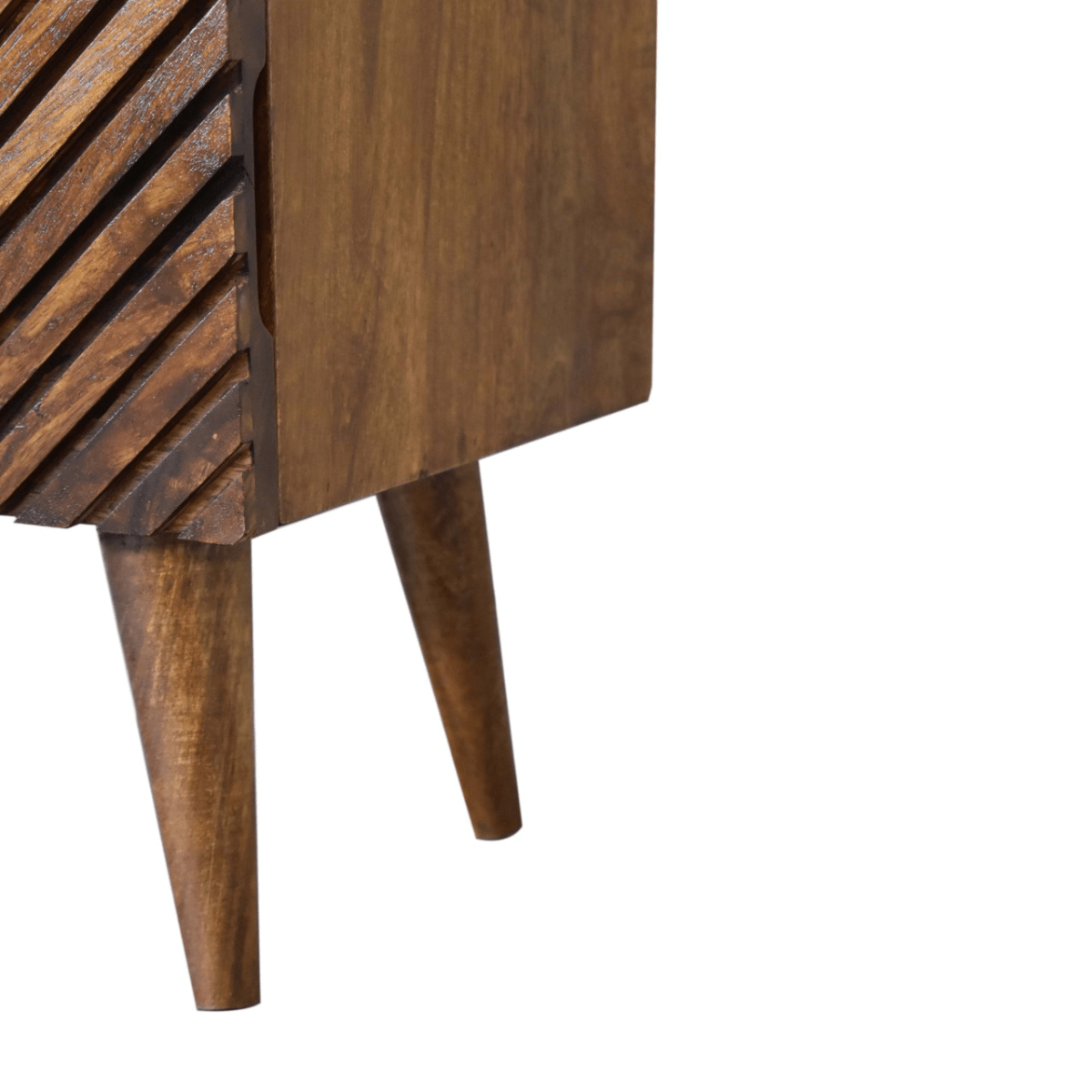 Artisan Furniture Solid Wood Lille 2 Drawer Bedside | Luxury Home Accessories | Heulog Glow