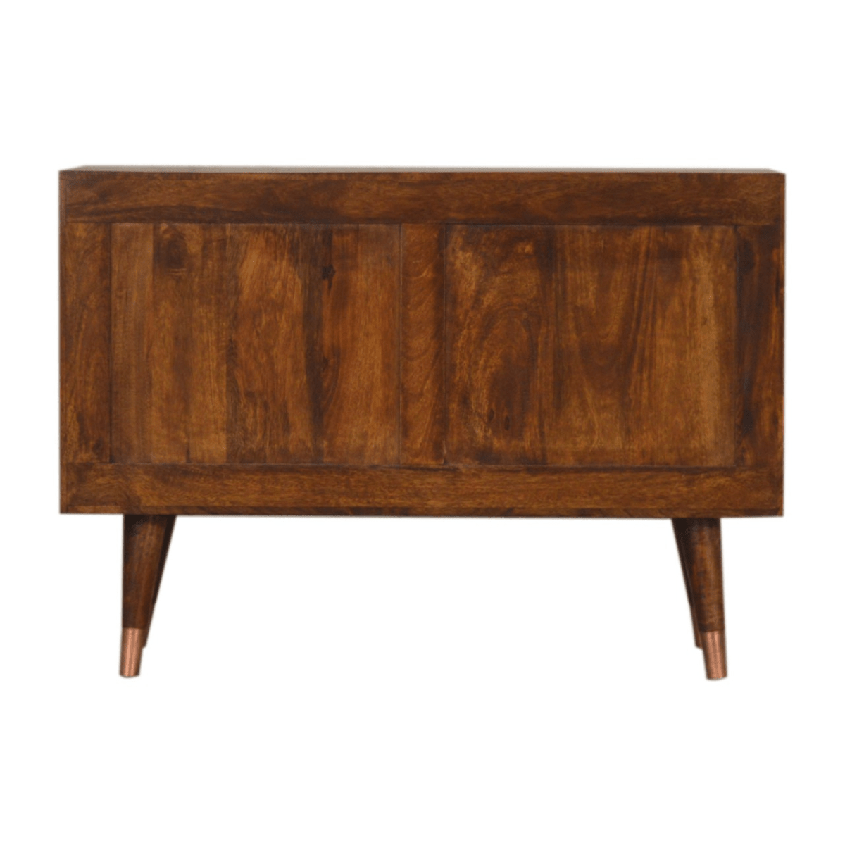 Artisan Furniture Solid Wood Manila Copper Sideboard, Brown, 3 Drawers and 1 Door | Luxury Home Accessories | Heulog Glow