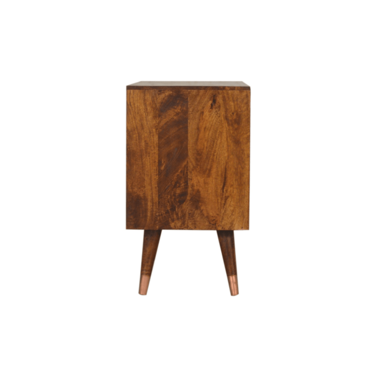 Artisan Furniture Solid Wood Manila Copper Sideboard, Brown, 3 Drawers and 1 Door | Luxury Home Accessories | Heulog Glow
