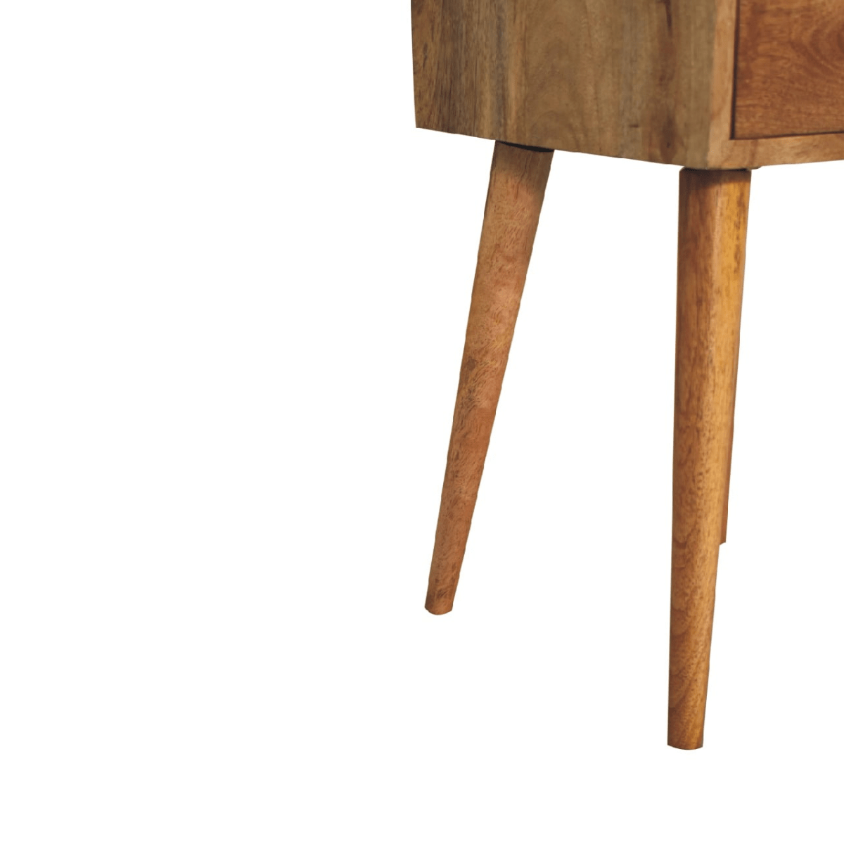 Artisan Furniture Solid Wood Mini 2 Drawer Oak-ish Bedside, Brown | Luxury Home Accessories | Heulog Glow