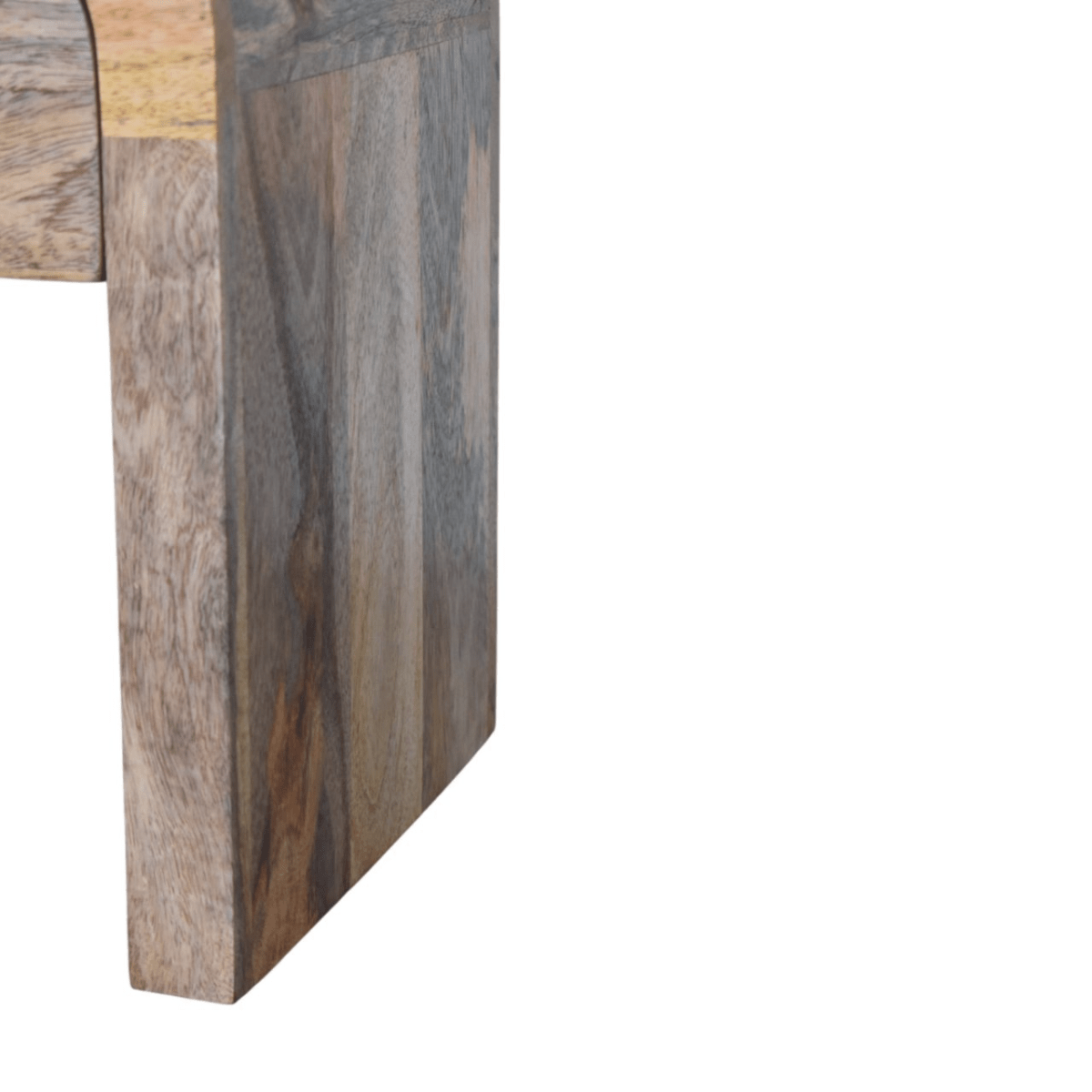 Artisan Furniture Solid Wood Mini Darcy Oak-ish Nightstand with Curved Edges | Luxury Home Accessories | Heulog Glow